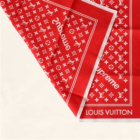 bandana supreme louis vuitton|louis vuitton handkerchief.